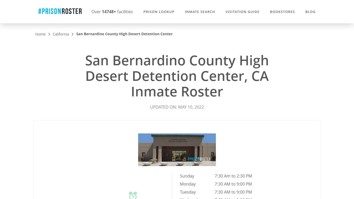 San Bernardino County High Desert ... - Inmate Locator